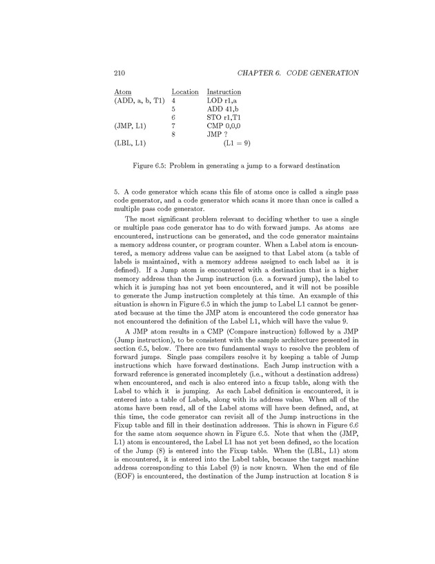Compiler Design: Theory, Tools, and Examples - Page 210